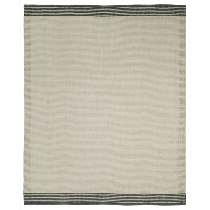 Modern Townhouse Flatweave Cotton Area Rug, Rectangle 7'6" x 9'6"