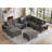 8pcs Compression Module Sectional With Bookshelf Ottoman-1478187397