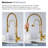 21.26" Kitchen Faucets with Pull Down Sprayer, Solid Brass Spring Commercial Kitchen Sink Faucet