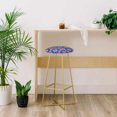 Tabouret de bar 30 po schatzi brown boho médaillon