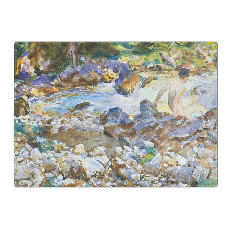 Mountain Stream by John Singer Sargent Chopping Board, 0.4cm H x 28.5cm W x 39cm L
