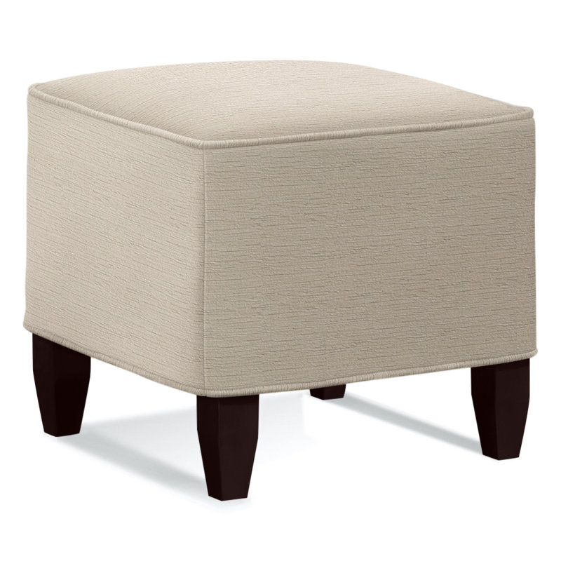 Brooklyn Square Ottoman, Java , Brown Geometric, 0456-33