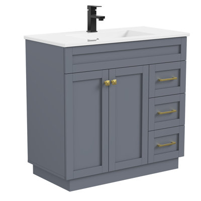 Modern Resin 36" Bathroom Vanity Top