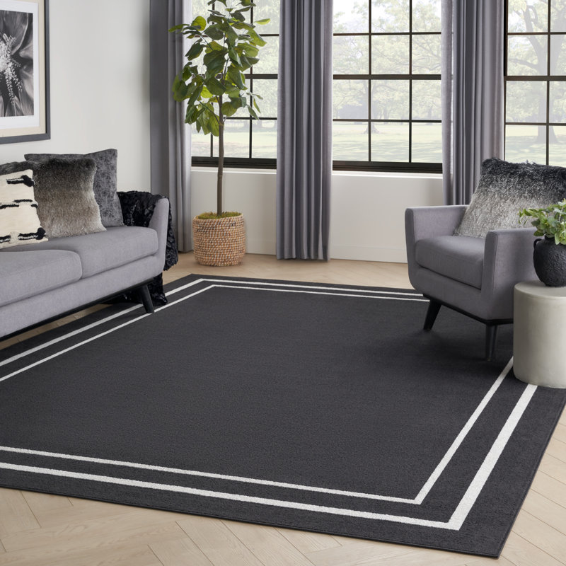 Tapis intérieur / extérieur en chenille tissé à la machine Aubreanna, Rectangle 10 pi x 14 pi