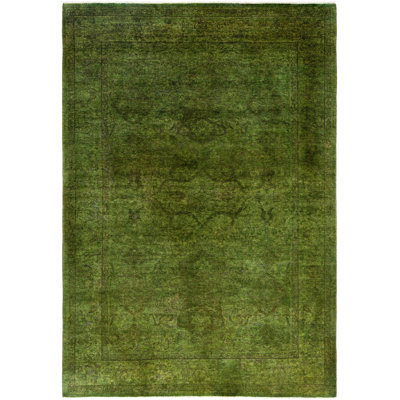Overdyed One-of-a-Kind 4' 2" X 6' 0" Hand Knotted Area Rug