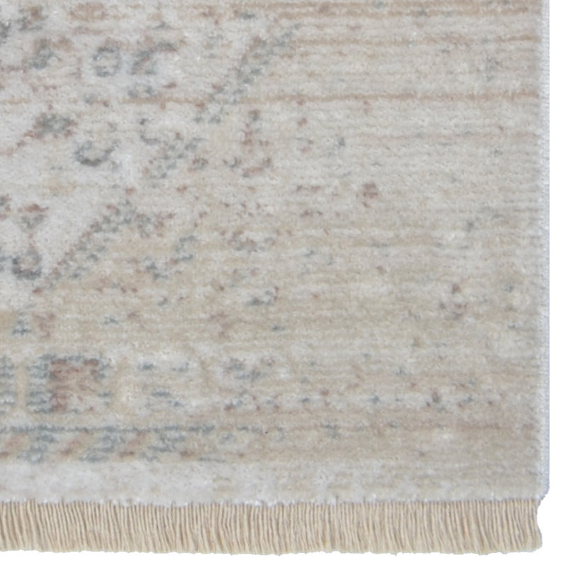 Chauncy Washable Rugs Area Rugs for Living Room, Wool Rugs for Bedroom, Dining Room, Non Slip, Low Pile Vintage Rug Indoor -MACHINE MADE POLYESTER AREA RUGS - Rectangle, Cream, Classic Oriental Traditional Design, Low Pile
