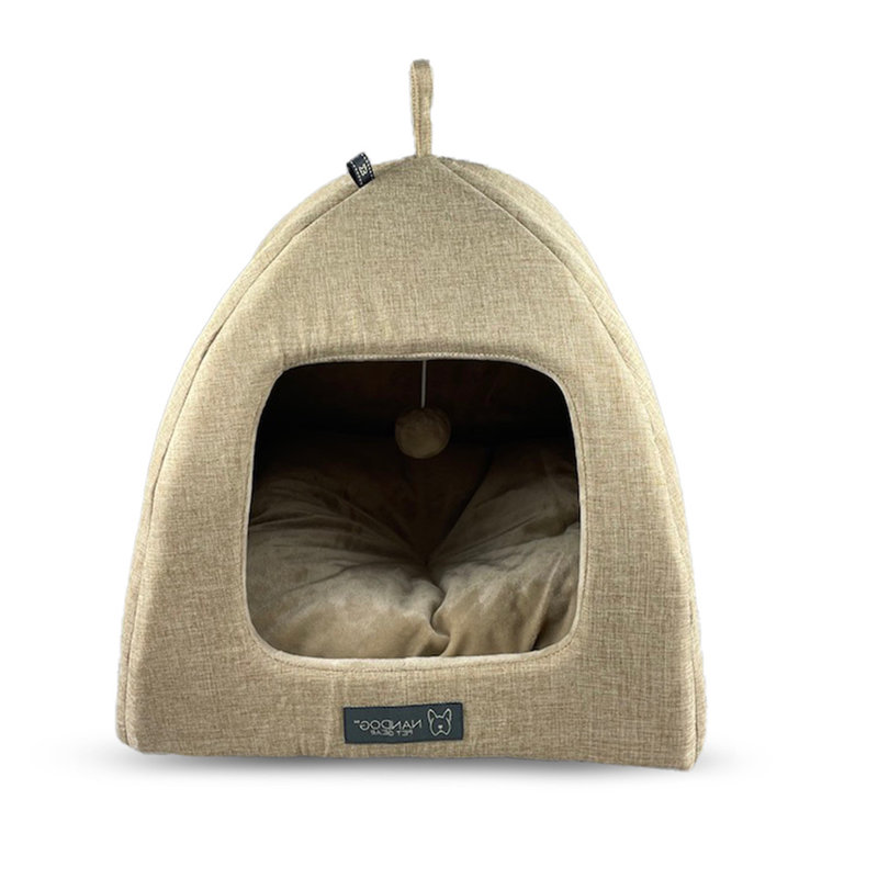  Cabane pour chat brun clair - brun