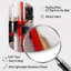 Rouge et or abstrait cubique I - horloge murale cylindrique en métal, impression d'horloge murale asymétrique moderne-105565427