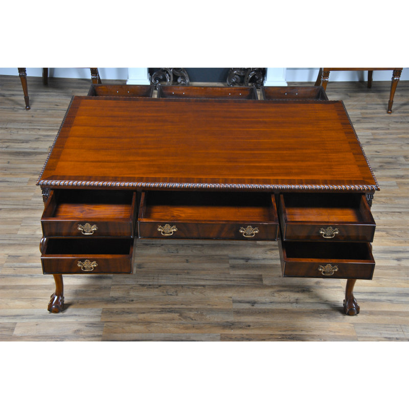 Gillette Solid Wood Writing Desk