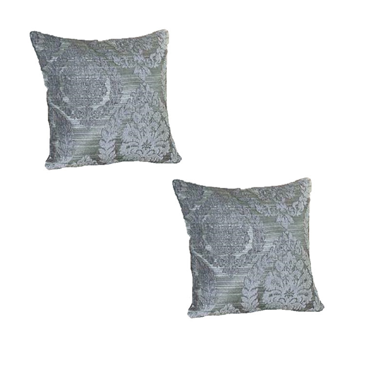Kevinson Indoor / Outdoor Floral Square Euro Cushion Cover, 45 x 45cm, Grey