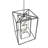 25" Square Kitzi Box Pendant