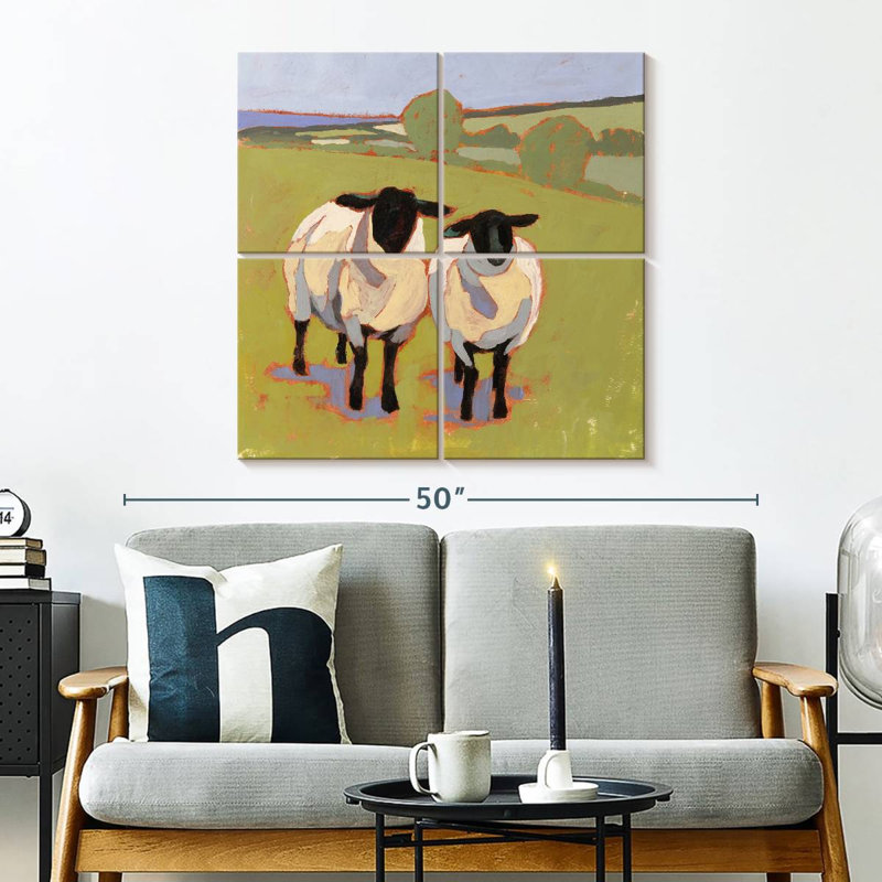 Brampt Suffolk Sheep I, 32" H x 32" W
