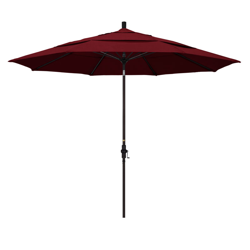 Parasol de marché 11 pi Brent, Tissage uni Sunbrella® Spectrum rubis