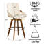 Tabouret de bar et de comptoir pivotant en cuir Modern-2029604397-2029604393