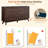 6 Drawers Dresser With Faux Marble Top & Curved Design-656195593