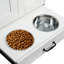 Dog Feeding Station With Hidden Bowls And Storage Cabinet For Pets