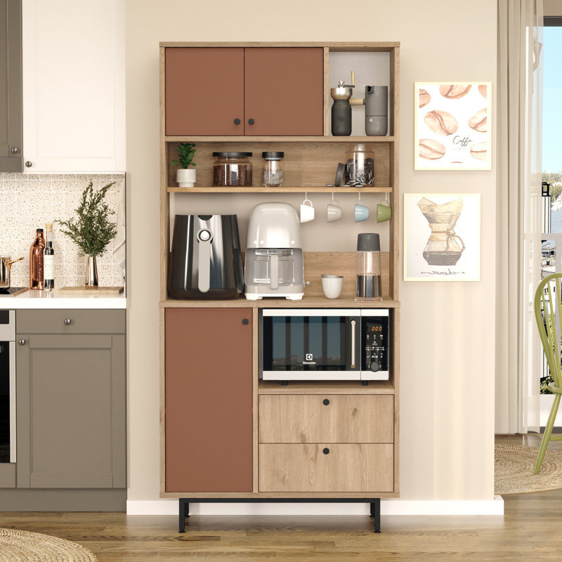 Armoire polyvalente Colesen, Brun / Beige