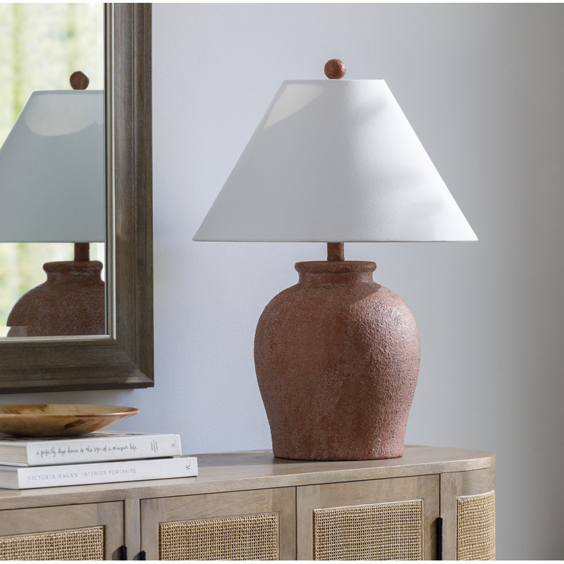 Lampe de table en céramique Arthena, Blanc