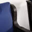 Chaise berçante d'extérieur en osier à assise large