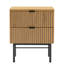 45cm W Metal Bedside Table