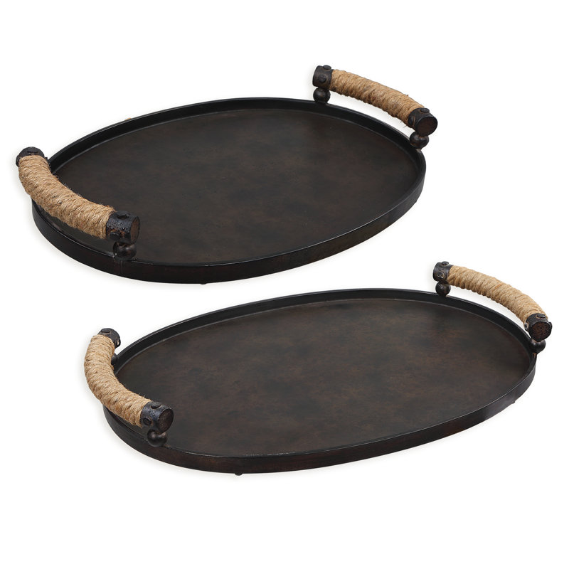 Arsal Metal Tray - Set of 2