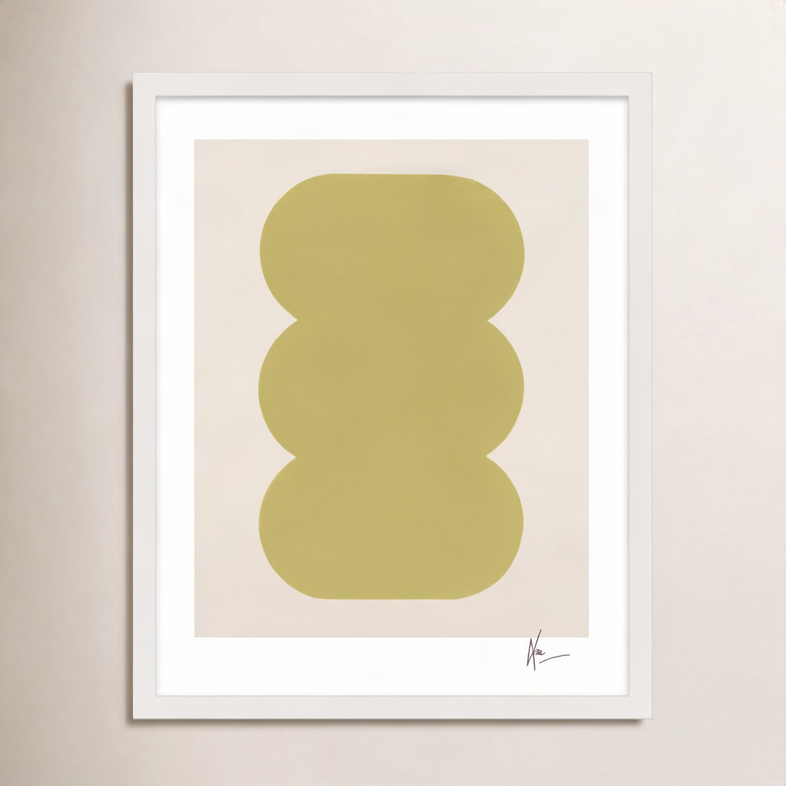 Keyhole 4 by Lee Lessem, 20" H x 16" W x 1.25" D, White Framed