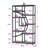 69" Geometric Bookcase with 9 Open Shelves