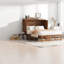 Lit escamotable peu encombrant, bois de pin massif, conception multifonctionnelle moderne pour la maison et la chambre d'amis