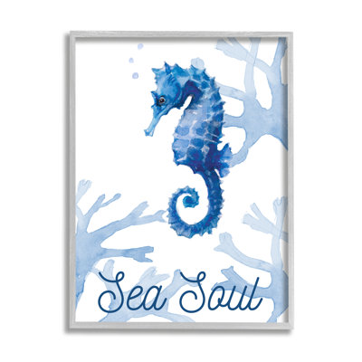 Sea Soul Sentiment Blue Seahorse Ocean