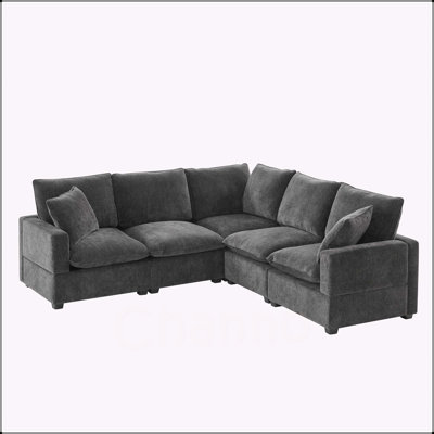 86*86" Modern L Shape Modular Sofas
