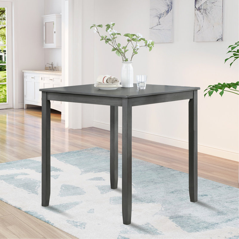 Table de salle à manger en bois
SEULEMENT LA TABLE, 36" H x 34.5" W x 34.5" D, Gray