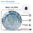 Winter-Wonderland-Clock-Face Art - 12'' Modern Glass Wall Clock
