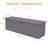 260 Gallon Metal Outdoor Deck Box, Waterproof And Durable, With Lockable Storage For Patio Furniture And Garden Tools