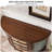 Semicircle Retro Painted Wooden Accent Cabinet