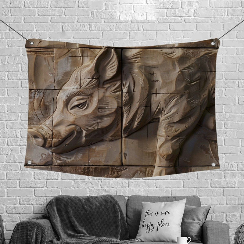 Machine Tapestry - Rod Included, 50" H x 60" W