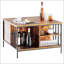 Table basse à plateau relevable Farmhouse avec hauteur réglable et rangement, centre multifonctionnel pour la famille avec compartiment caché et 3 tablettes