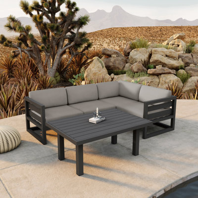 Smith 5 Piece Sectional Seating Group with Sunbrella® Cushions