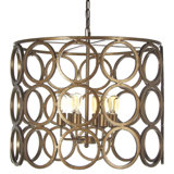 Ringlet 6 - Light Unique / Statement Drum Chandelier