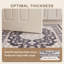Tapis Poplar2 traditionnel à médaillon délavé, style persan, gris ivoire et beige, lavable à la machine, antidérapant, à poils courts, pour l'intérieur et l'extérieur, adapté aux animaux domestiques, idéal pour le salon, la chambre, la salle à manger, l'entrée, le couloir ou le bureau.-1247353375