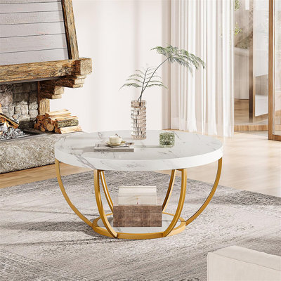 Table basse ronde moderne (table incluse seulement)