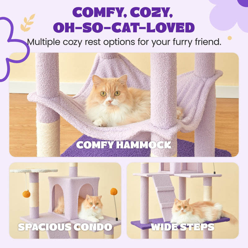 70.1" Large Cat Tree Cat Condo