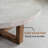 Round Solid Wood Coffee Table with Concrete Finish