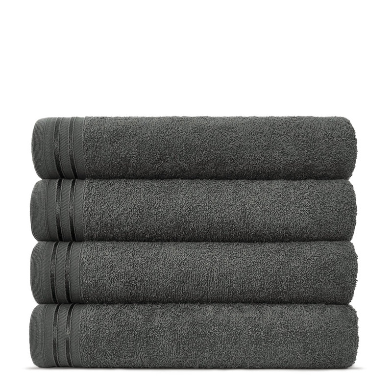 Jacie Bath Towel, Charcoal