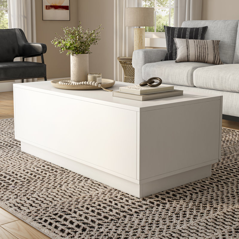 Table basse Carson, Blanc