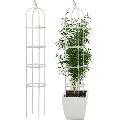 6ft Steel Obelisk Gardening Trellis