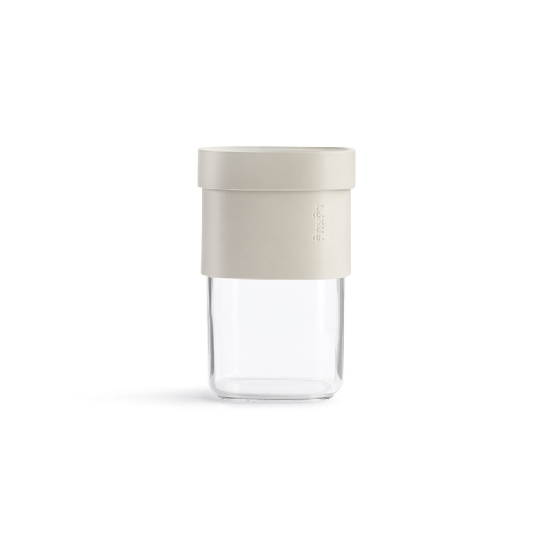 Lékué Flip Storage Food Container, Medium, Beige