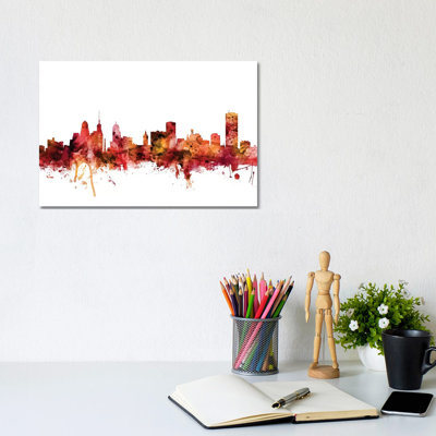 Buffalo, New York Skyline by Michael Tompsett - Wrapped Canvas Gallery-Wrapped Canvas Giclée