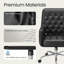 Chaise de bureau capitonnée à boutons-2009989855
