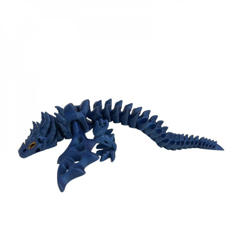 Figurine de zombie scintillant imprimé en 3D, Bleu