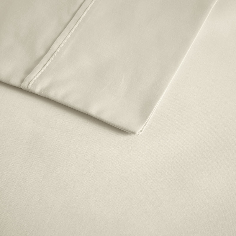 Seafoam Cotton Sateen Queen Sheet Set, 400 Thread Count